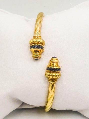 Bracelet - 18 carats Or jaune - Saphir