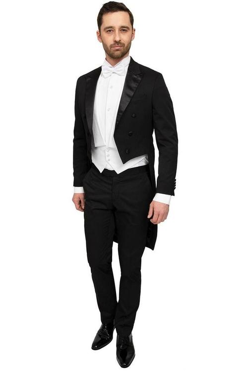 Rokkostuum Budapest Stretch maat 46 Heren, Kleding | Heren, Kostuums en vesten, Zwart, Nieuw, Verzenden