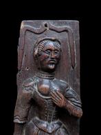 Relieve femenino alegórico con león Francia S.XVII - Reliëf