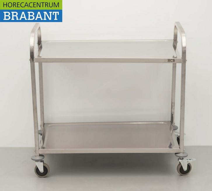 HCB inox Chariot de service 2 étages 95 cm Restauration, Zakelijke goederen, Horeca | Overige, Verzenden