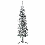 vidaXL Kunstkerstboom half met sneeuw smal 150 cm, Diversen, Verzenden, Nieuw