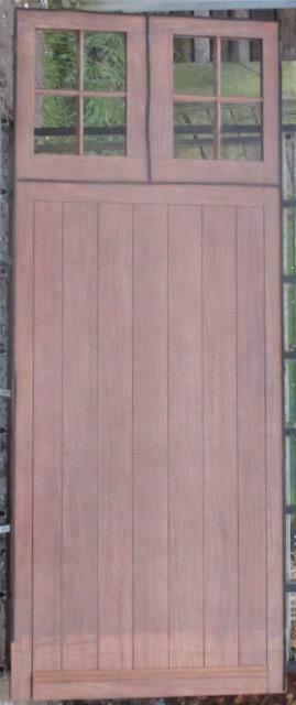 zand zakdoek Offer ② afrormosia houten sierpaneel , paneel 116 x 289 — Deuren en Vliegenramen  — 2dehands