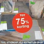 Tegels nu v.a. 4,98 pm2 Restpartijen tegel op=op, Bricolage & Construction, Dalles & Carrelages, Verzenden, Vloertegels