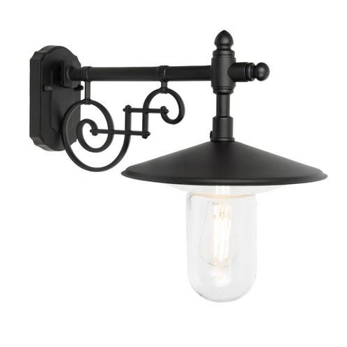 Stal- & Boerderijlampen Merano Wandlamp Zwart, Tuin en Terras, Buitenverlichting, Verzenden