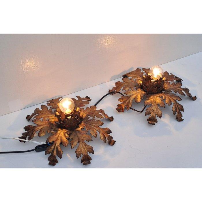 Plafondlamp - Metaal - Een paar vintage Florentijnse lampen, Antiek en Kunst, Curiosa en Brocante