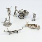 NO RESERVE - o.a. Gondel en IJscoman - Miniatuur figuur (5), Antiek en Kunst