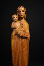 Beeld, Heilige Maria met kindje Jezus - 31 cm - Hout