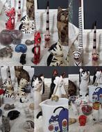 Collection sur le thème des animaux - Images de chats, Antiquités & Art