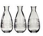 Gekleurd glazen flesje rome clear  / stuk bottle ø7,5 h.15,8, Hobby en Vrije tijd, Nieuw