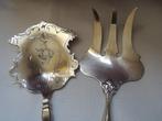 Gebakschep (2) - .950 zilver - taartlepel + vork, Antiek en Kunst