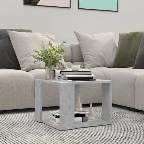 Salontafel Betongrijs 40x40 - Retour Deal - 40% Korting, Huis en Inrichting, Tafels | Salontafels, Minder dan 50 cm, Vierkant
