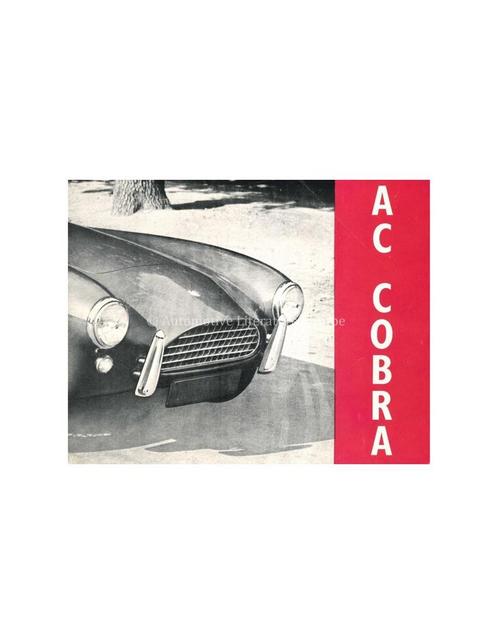 1963 AC COBRA BROCHURE ENGELS, Livres, Autos | Brochures & Magazines, Enlèvement ou Envoi