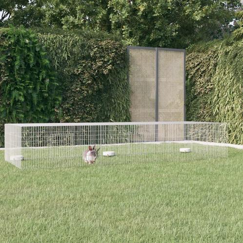 vidaXL Konijnenkooi met 3 panelen 325x109x54 cm, Dieren en Toebehoren, Knaagdieren en Konijnen | Hokken en Kooien, Nieuw, Verzenden