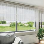 vidaXL Gordijnen met gordijnen Bloemen Wit Polyester, Huis en Inrichting, Stoffering | Gordijnen en Lamellen, Verzenden, Nieuw