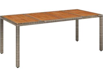 vidaXL - Tuintafel - met - houten - blad - 190x90x75 - cm - beschikbaar voor biedingen