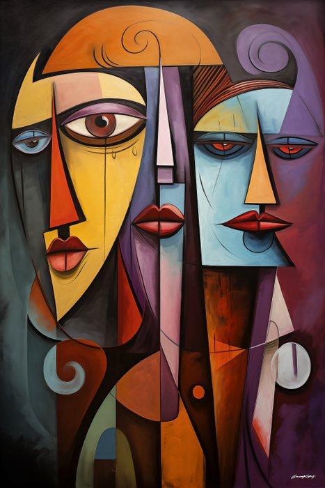 Giancarlo Colombo - GCD Art - The Schizos, Antiek en Kunst, Kunst | Schilderijen | Modern
