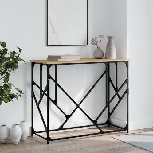 vidaXL Wandtafel 100x40x80 cm bewerkt hout sonoma, Huis en Inrichting, Tafels | Bijzettafels, Nieuw, Verzenden
