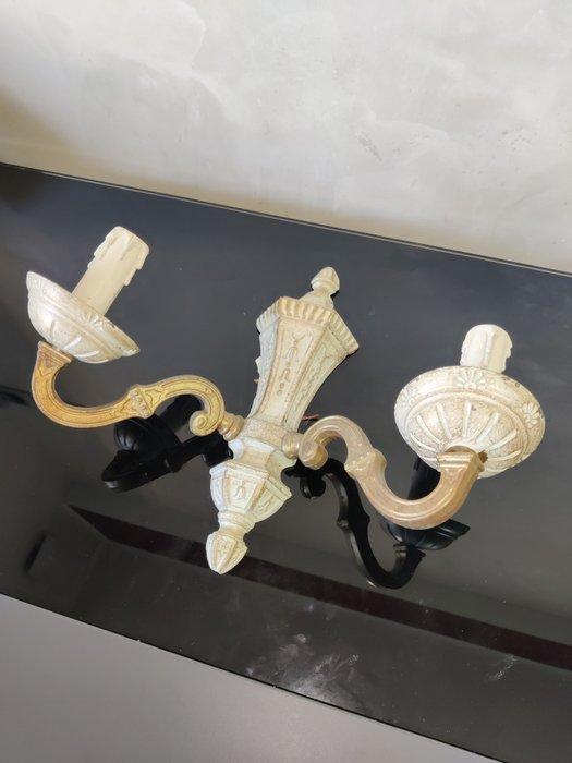 Wandkandelaar (4) - Messing, Brons - Art Decó, Antiek en Kunst, Curiosa en Brocante