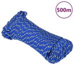 vidaXL Boottouw 4 mm 500 m polypropyleen blauw, Verzenden, Nieuw