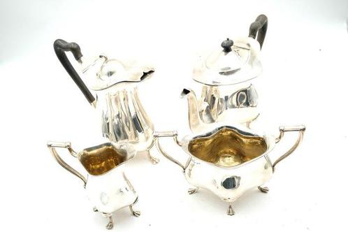 Walker & Hall. - Koffie- en theeservies - .925 zilver - 4, Antiek en Kunst, Antiek | Zilver en Goud