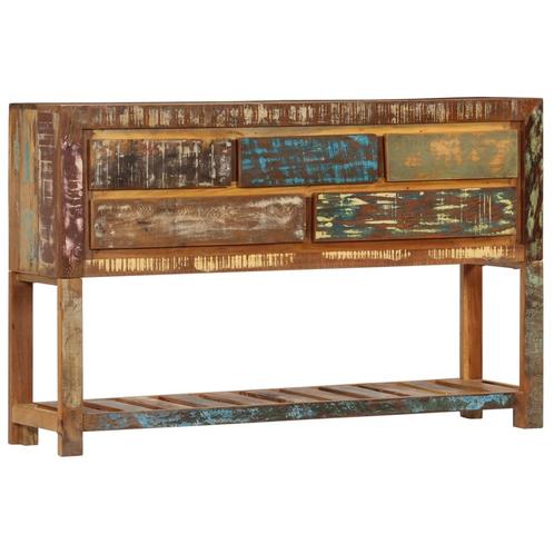 vidaXL Buffet 120x30x75 cm Bois de récupération solide, Maison & Meubles, Armoires | Dressoirs, Neuf, Envoi