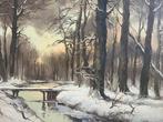 Jos van Dijk(1913-1998) - Winter., Antiek en Kunst, Kunst | Schilderijen | Klassiek