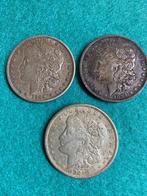 Verenigde Staten. Morgan Dollars 1884-O, 1889, 1921-S (Lot
