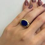 Ring - 18 karaat Geel goud Lapis lazuli, Nieuw