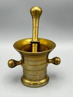 Vijzel en stamper - Brons - bronzen vijzel stamper, Antiek en Kunst