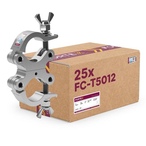 25x FORTEX Slimline Swivel Coupler truss klem WLL 200kg buis, Musique & Instruments, Lumières & Lasers, Envoi