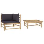 Bamboe Loungeset - Comfortabel & Stijlvol - Retour Deal -..., 2 zitplaatsen, Verzenden, Nieuw, Loungeset