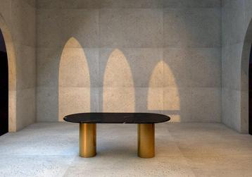DFlab Studio - Table à manger - NQ1 - nero marquinia