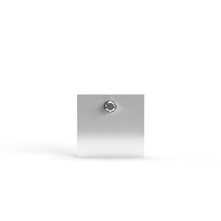 Eindschotje hoog midden/zijkant-Wit (RAL 9010), Doe-het-zelf en Bouw, Glas en Ramen, Nieuw, Verzenden