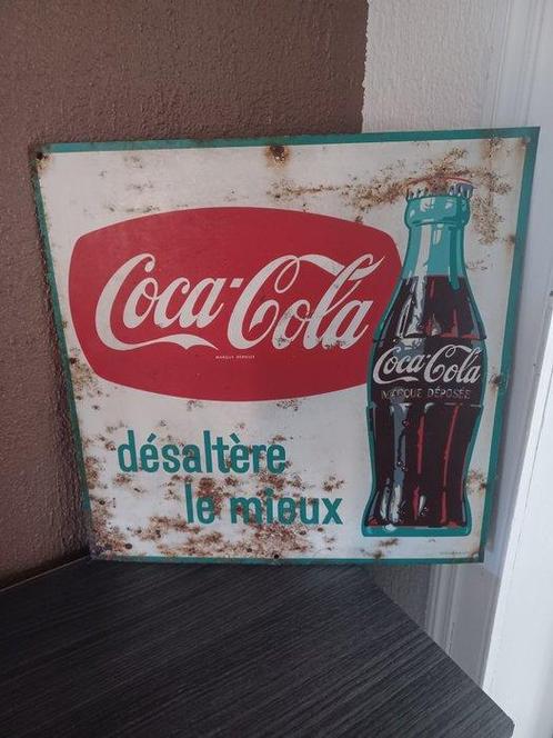 Coca-Cola - Neuhaus Bagneux - Emaille plaat - Metaal, Antiek en Kunst, Antiek | Wandborden en Tegels