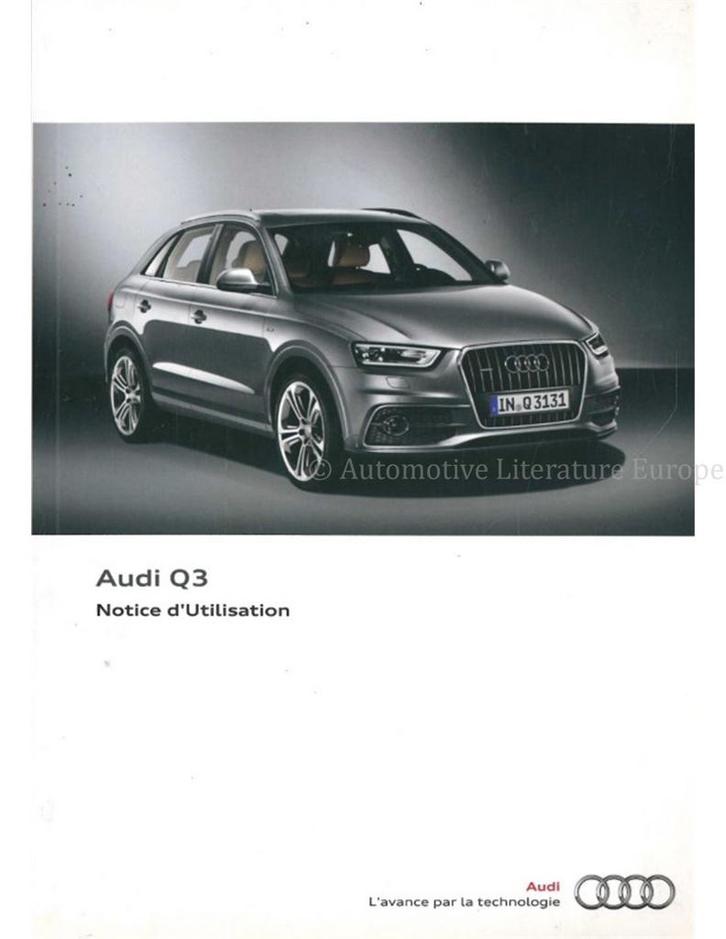 2011 AUDI Q3 INSTRUCTIEBOEKJE FRANS, Autos : Divers, Modes d'emploi & Notices d'utilisation