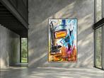 Luc Mora - Reflection of the lake - XXL, Antiek en Kunst, Kunst | Schilderijen | Modern