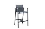 Suns Tutti bar stoel black grey met teak armleggers SALE |, Tuin en Terras, Nieuw