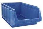 Magazijnbak met grijpopening 58x36x25 cm gebruikt Blauw