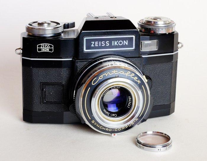 Zeiss Ikon Contaflex S matic zwart met Zeiss Tessar 2,8/50mm, Audio, Tv en Foto, Fotocamera's Analoog