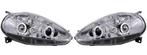 Koplampen Angel Eyes | Fiat Punto 2005-> | chroom, Auto-onderdelen, Verzenden, Nieuw, Fiat
