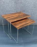 Set bijzettafels (2) - Staal, Palissander - Brabantia / Van