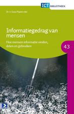 Informatiegedrag van mensen 9789012581882, Livres, Informatique & Ordinateur, Verzenden, G. Pijpers, G. Pijpers