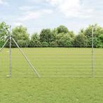 vidaXL Weidehekwerk Zilver 25 x 1.5 m Gegalvaniseerd staal, Verzenden, Nieuw