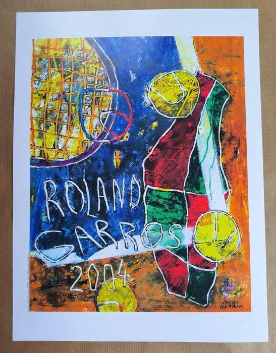 Daniel Humair - Affiche dart Roland Garros 2004 + COA, Antiek en Kunst, Kunst | Tekeningen en Fotografie