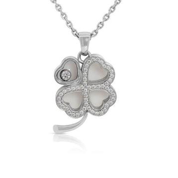 Chopard - Collier - 18 carats Or blanc -  0.23ct. tw.