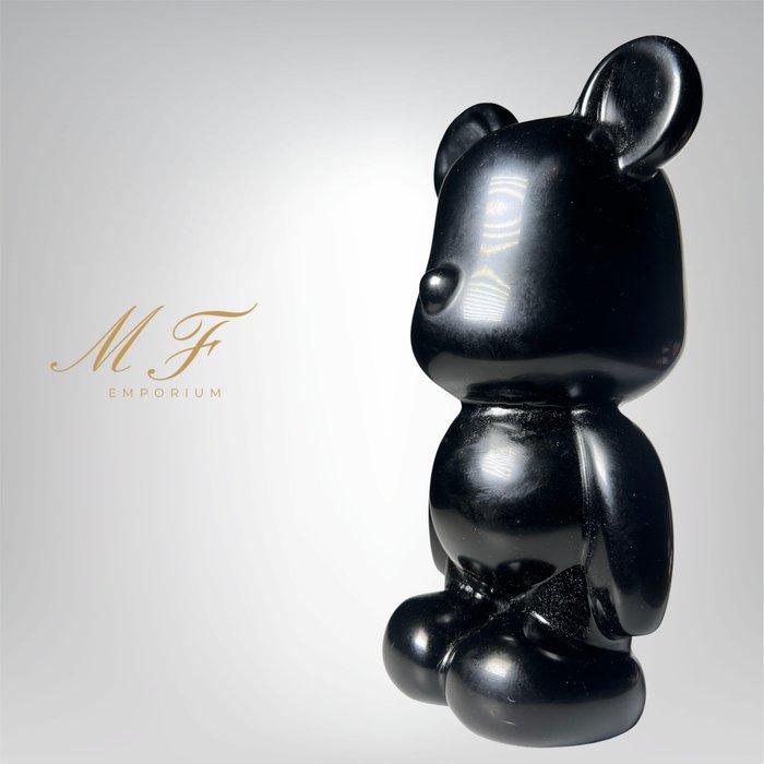 Ourson en Obsidienne - POP ART - de grote maat Gravure -, Verzamelen, Mineralen en Fossielen