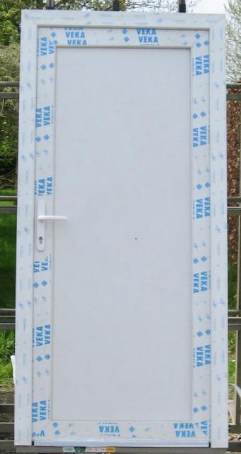 pvc buitendeur , achterdeur , deur 100 x 210 wit, Doe-het-zelf en Bouw, Deuren en Vliegenramen, Nieuw, Kunststof, Buitendeur, 200 tot 215 cm