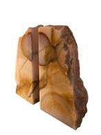 Serre-livres (2) - Onyx - Piliers de livres en onyx –, Antiek en Kunst