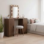 vidaXL Kaptafel met opslag Bruin 102 x 33 x 135 cm Bewerkt, Verzenden