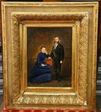 École européenne (XIX) - Doppelportrait
